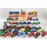 ASSORTED VINTAGE PLAYWORN DIE-CAST VEHICLES comprising boxed Dinky Toys Coventry Climax Fork Lift