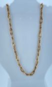 9CT GOLD MULTI LINK NECKLACE, 51cms long, 15.6gms Provenance: private collection Bridgend County