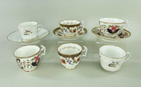 THREE SWANSEA PORCELAIN TRIOS (A/F) Comments: each at fault, please enquire or examine Provenance: