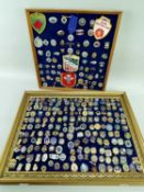 LARGE COLLECTION LAWN BOWLS ENAMEL BADGES, worldwide and UK examples including USA (approx 180)