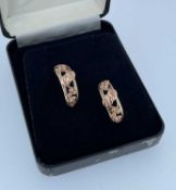 PAIR OF 9CT GOLD CLOGAU EARRINGS, 5.4gms, in Clogau box Provenance: private collection Bridgend