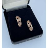 PAIR OF 9CT GOLD CLOGAU EARRINGS, 5.4gms, in Clogau box Provenance: private collection Bridgend