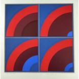 GORDON HOUSE (Welsh, 1932-2004) limited edition (4/75) print - four section geometric design