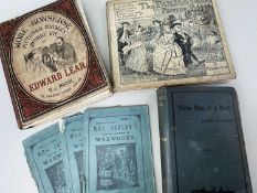 GROUP OF 19TH CENTURY CHILDREN'S BOOKS including 'More Nonsense, Pictures, Rhymes, Botany, Etc' by