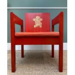 1969 PRINCE OF WALES INVESTITURE CHAIR, designed by Lord Snowdon and manufactured by Welsh Remploy