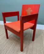 1969 PRINCE OF WALES INVESTITURE CHAIR, designed by Lord Snowdon and manufactured by Welsh Remploy