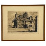 J LEWIS STANT Rembrandt Guild artist's proof etching - titled in pencil 'Llewellyn's Cottage,