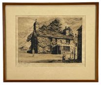J LEWIS STANT Rembrandt Guild artist's proof etching - titled in pencil 'Llewellyn's Cottage,