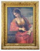 AFTER GIOVANNI FRANCESCO ROMANELLI oil on canvas - 'Cumean Sybil', after the original in the Museo