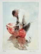 ‡ WILLIAM SELWYN (b.1933) limited edition (30/195) colour print - lobster man, signed fully in