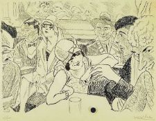 JEAN DULAC (French, 1902-1968) limited edition (98/100) print - circa 1930s French cafe scene,