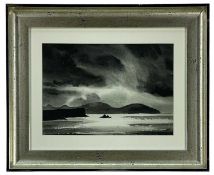 ALUN DAVIES (Welsh Contemporary) watercolour - entitled 'Storm yn Crynhoi', signed, 20 x