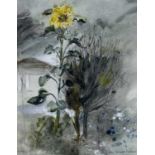 ‡ JOHN KNAPP-FISHER watercolour - entitled verso 'Sunflower', signed and dated 1989Dimensions: 36