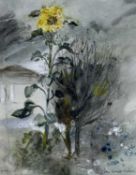 ‡ JOHN KNAPP-FISHER watercolour - entitled verso 'Sunflower', signed and dated 1989Dimensions: 36