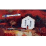 ‡ CHRIS GRIFFIN limited edition (10/750) print - chapel front with terrace of houses behind,