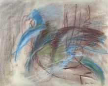 ‡ ROBYN TOMOS pastel - semi-abstract drawing of a bird, signedDimensions: 51 x 63cmsProvenance: