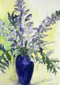 ‡ DAVID GROSVENOR watercolour - still-life of vase of flowers, signed and dated 1996Dimensions: 68 x