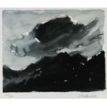 ‡ SIR KYFFIN WILLIAMS RA limited edition (124/150) print - storm clouds above Snowdonia, signed