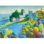 ‡ RALPH SPILLER coloured print - Tenby Harbour, unsignedDimensions: 29 x 39cmsProvenance:private