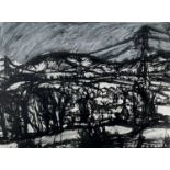 ‡ PETER PRENDERGAST mixed media - entitled on Martin Tinney Gallery label 'View from Tal-y-Bont