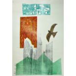 ‡ PAUL PETER PIECH limited edition (18/25) nine-colour print – entitled ‘Over the mountain tops is