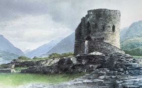 ‡ KEITH BOWEN limited edition (175/850) print - Dolbadarn Castle, signed in pencilDimensions: 16 x