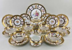 PARAGON BONE CHINA TEA SERVICE, for six place settings, colour printed with flowers sprays and