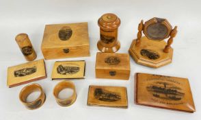 ELEVEN MAUCHLINE WARE COLLECTIBLES, comprising five booklets including of an album of Manchester