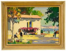 ‡ CECIL ROCHFORT D'OYLY JOHN oil on canvas - titled verso 'Cagnes sur Mer, near Nice, S of