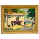 ‡ CECIL ROCHFORT D'OYLY JOHN oil on canvas - titled verso 'Cagnes sur Mer, near Nice, S of