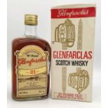 GLENFARCLAS ALL MALT SCOTCH WHISKY, 21 years old, bottled by Grant Bonding Co Ltd, Ballindalloch,