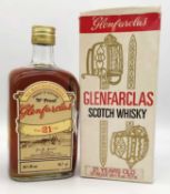 GLENFARCLAS ALL MALT SCOTCH WHISKY, 21 years old, bottled by Grant Bonding Co Ltd, Ballindalloch,