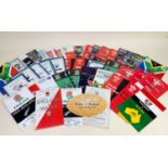 GOOD COLLECTION OF RUGBY UNION PROGRAMMES including Barbarians matches, British Lions and Wales,