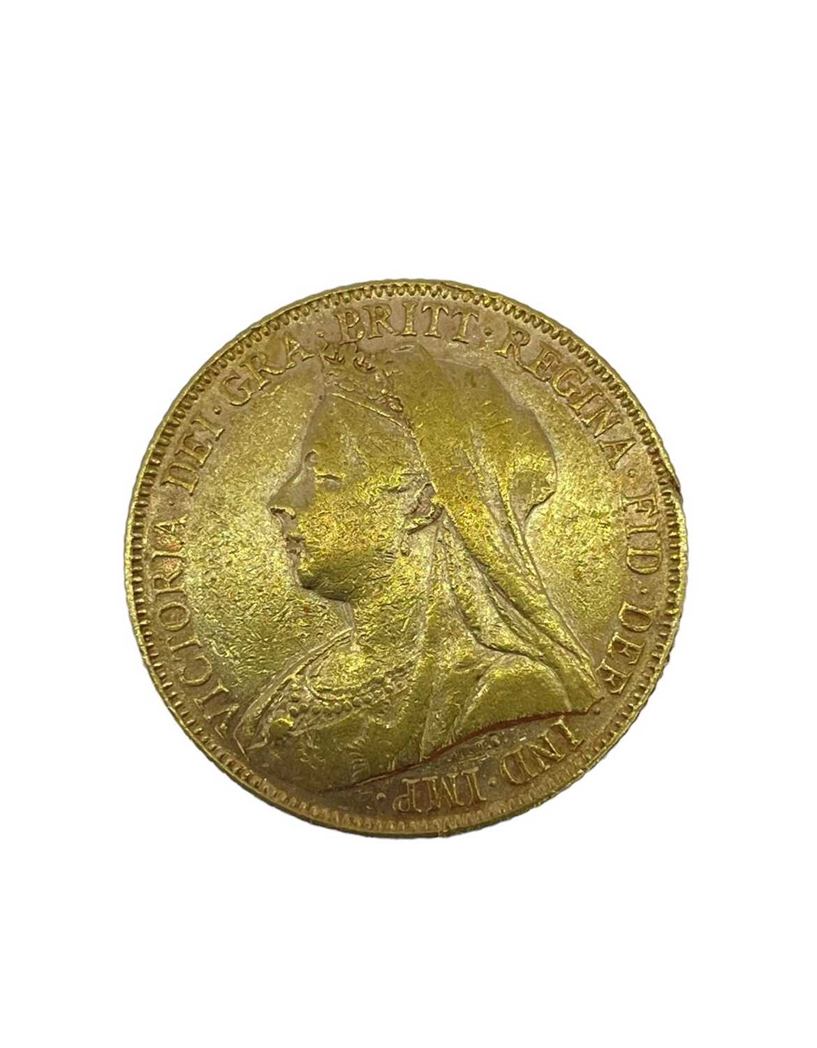 VICTORIAN GOLD SOVEREIGN, 1899, Old (veiled) head, 7.9gms Provenance: private collection - Image 2 of 2