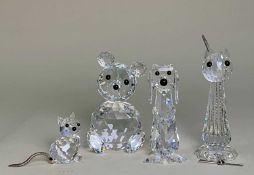 SWAROVSKI SILVER CRYSTAL 'A PETS CORNER' and others collection including 'Pluto' standing dog 7635