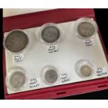 VICTORIAN 1893 SIX COIN BELIEVED PROOF SET, Veiled bust, comprising Crown, Half Crown, Florin,