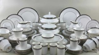 ROYAL DOULTON 'SARABANDE' DINNER & TEA SERVICE, eight place settings, to include dinner plates,