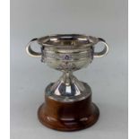 GEORGE V IRISH SILVER REPLICA OF THE ARDAGH CHALICE, maker RS, Dublin 1911, decorated with