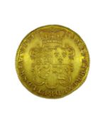 RARE GEORGE II TWO GUINEA GOLD COIN, 1739, Intermediate head, 31mm diameter approx., 16.7gms
