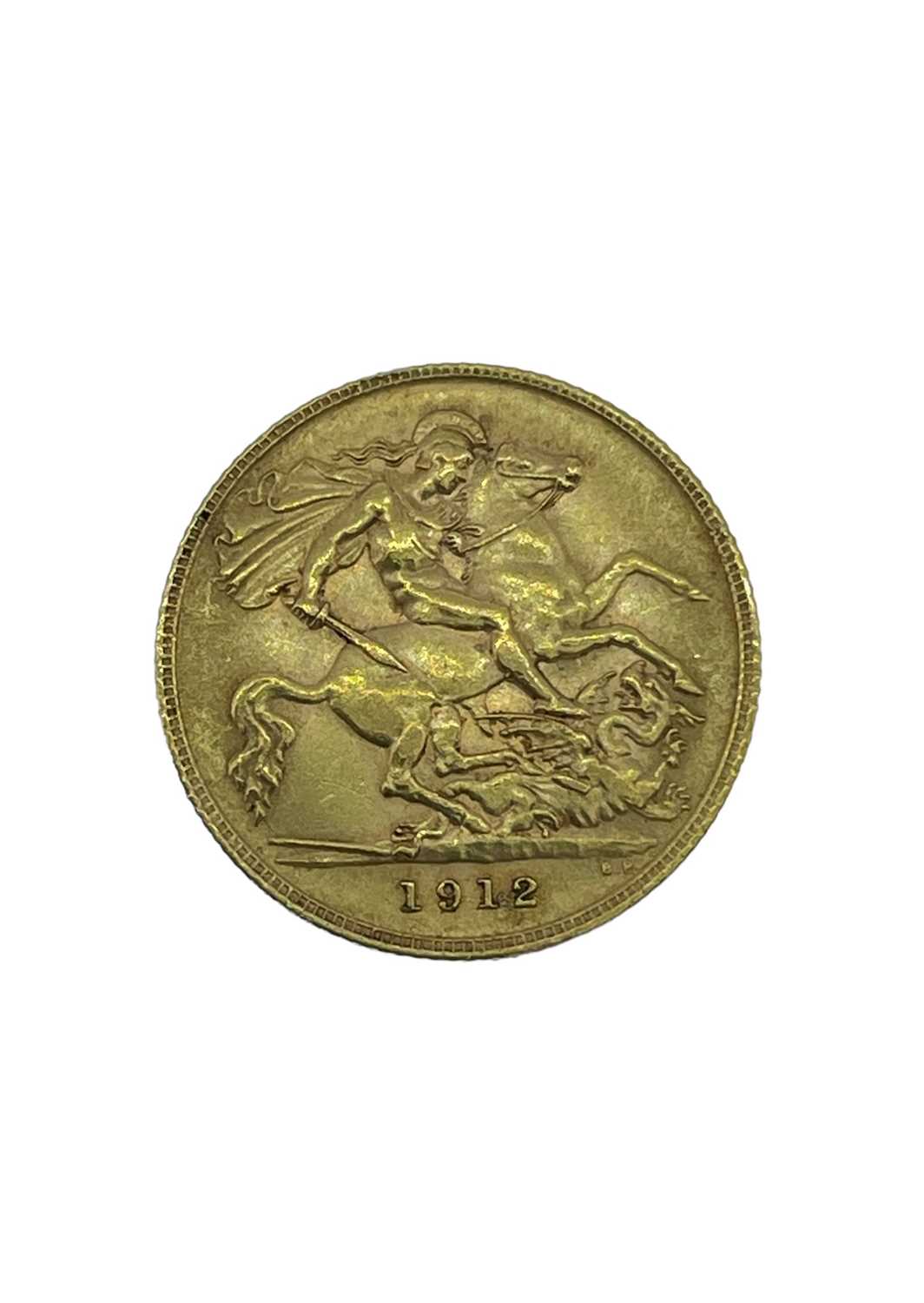 GEORGE V GOLD HALF SOVEREIGN, 1912, 4.0gms Provenance: private collection Carmarthenshire, consigned
