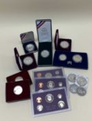 ASSORTED UNITED STATES OF AMERICA COINAGE comprising boxed US Mint Eisenhower Centennial Silver