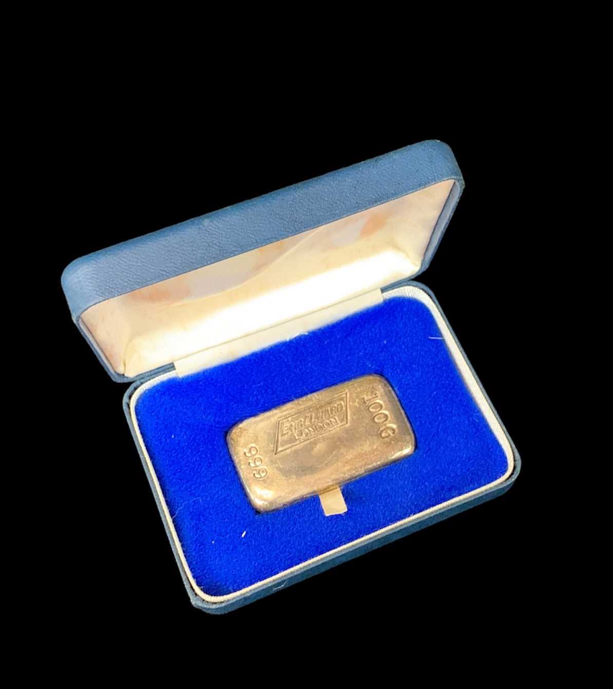 FINE SILVER BARS comprising boxed H. R. H. The Prince of Wales 999 fine silver bar bearing emblem, - Image 3 of 3