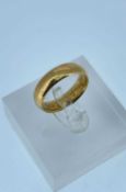 22CT GOLD WEDDING BAND, ring size L, 6.4gms Provenance: private collection Cardiff, consigned via