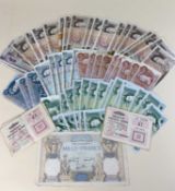 ASSORTED BANK NOTES comprising Mille Francs 1940, assorted Bank of England notes, denominations to