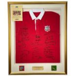 BRITISH LIONS 1974 SIGNED JERSEY limited edition (186/350) - signed by the Lions including JPR