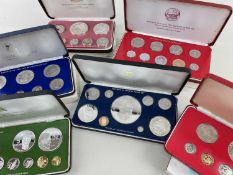 FRANKLIN MINT COLLECTOR'S CLUB PROOF COIN SETS, 1978 Republic of Liberia, 1975 Republic of the
