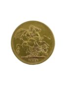 VICTORIAN GOLD SOVEREIGN, 1875, young head, 7.9gms Provenance: private collection Pembrokeshire by