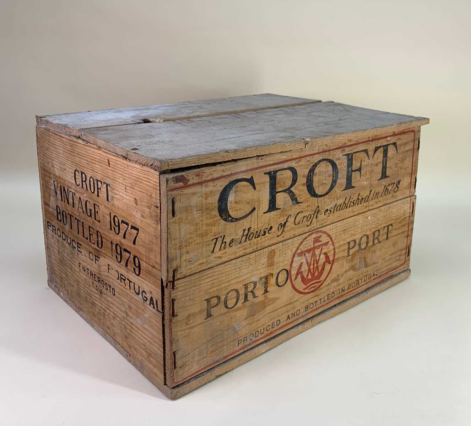 CROFT 1977 VINTAGE PORT, bottled 1979, OWC, 12 x 75cl, presented in the original wooden case ( - Image 2 of 6