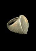 DANISH STERLING SILVER RING DESIGNED BY JUST ANDERSEN, ring size K, stamped ' 'Just A' 'Sterling