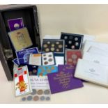 ASSORTED COLLECTABLE COIN SETS comprising cased The Coinage of GB & NI, dated 2 x 1970, 2 x 1971 and